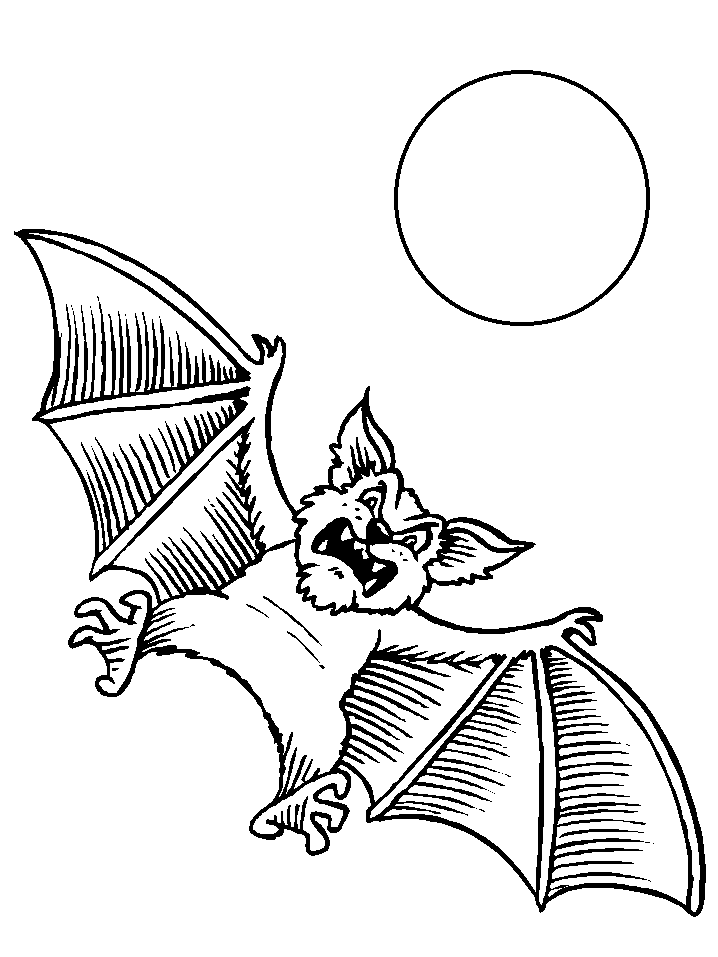 Cartoon Bat Coloring Pages