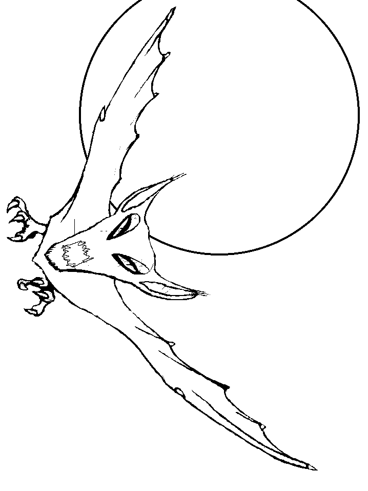 Vampire Bat Coloring Page