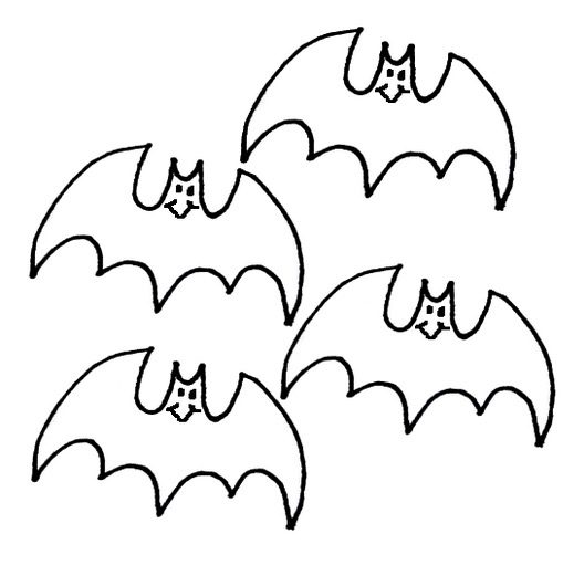 bats coloring page
