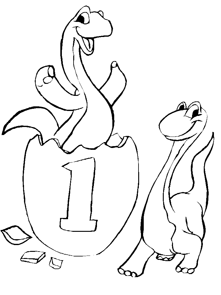 Age 1 Birthday Coloring Pages