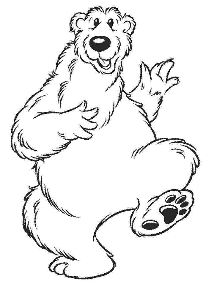 Cartoon Bear Coloring Pages