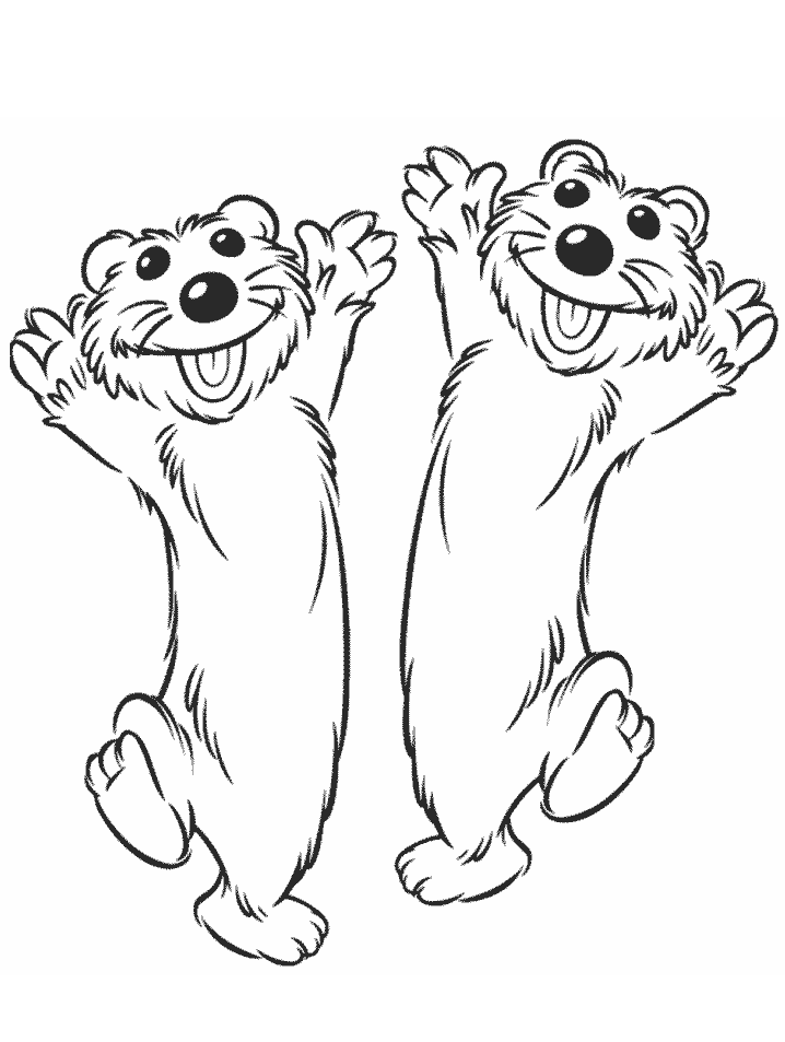Bear Cartoons Coloring Pages