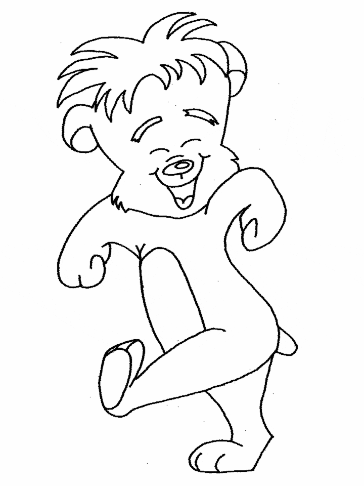 boy Bear Coloring Pages