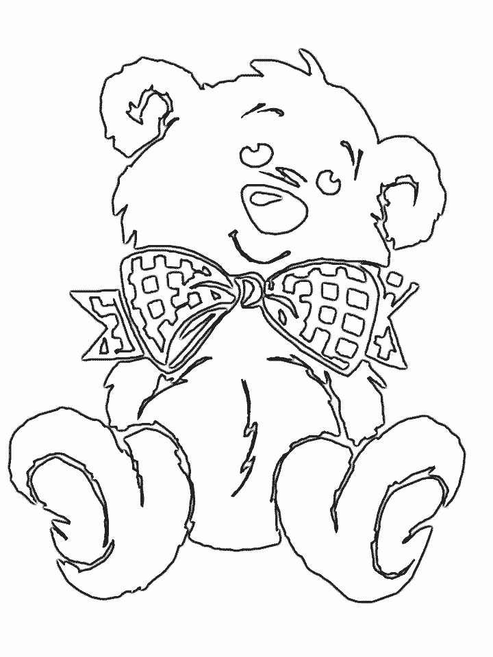 Bears Gift Coloring Pages