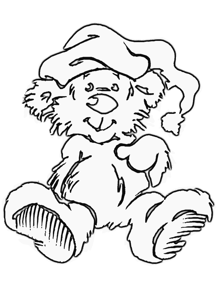Christmas Bears Coloring Pages