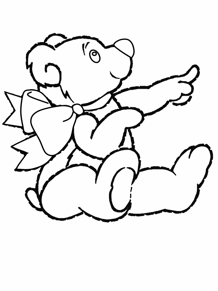 Free Bear Coloring Pages for Kindergarten