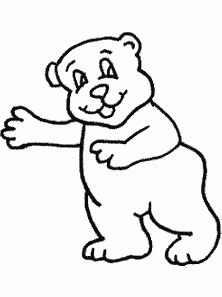 Dancing Bear Coloring Pages