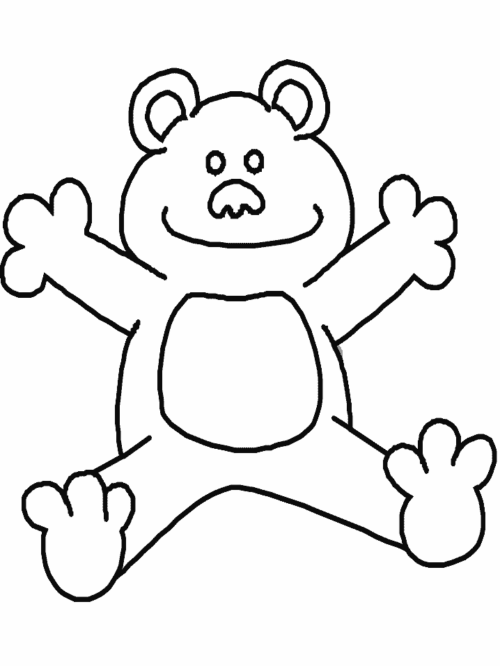 Teddy Bear Coloring Pages for Preschool