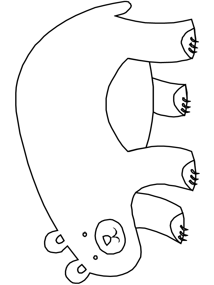 Bear Coloring Pages for Kindergarten