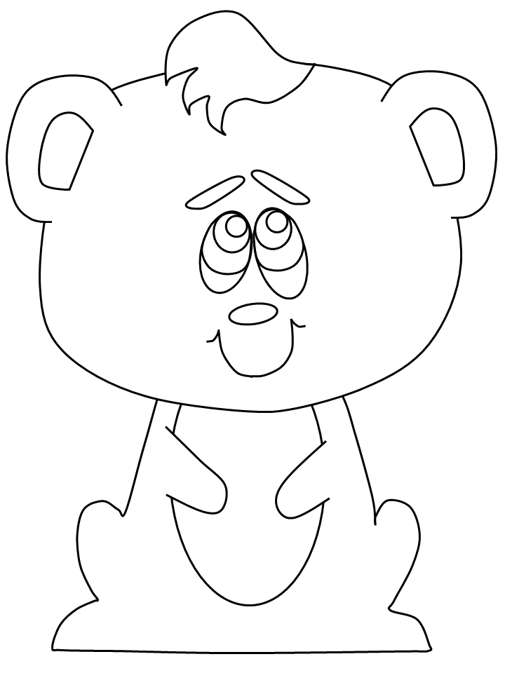 baby Bear Coloring Pages free