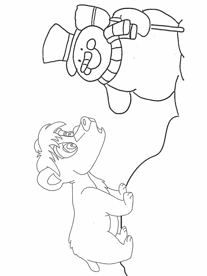 Bears 3 Animals Coloring Pages