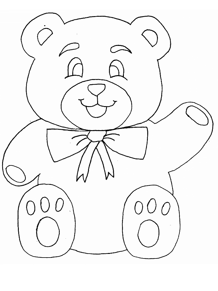 Cute Teddy Bear Coloring Pages