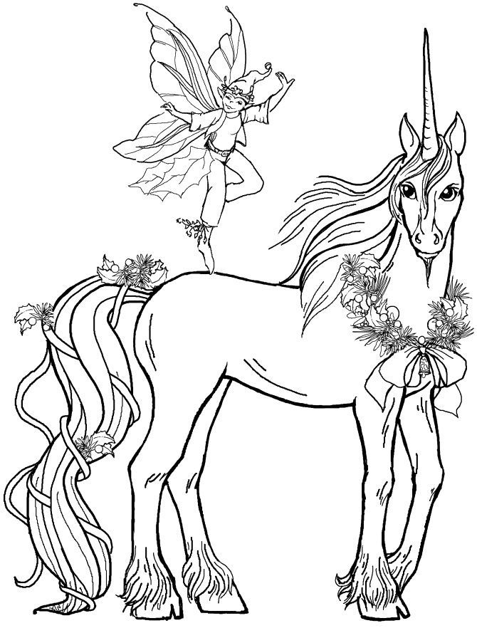 beautiful realistic unicorn coloring pages