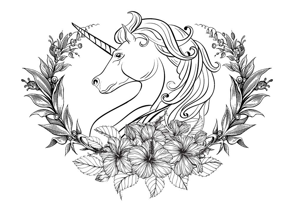 beautiful unicorn coloring pages