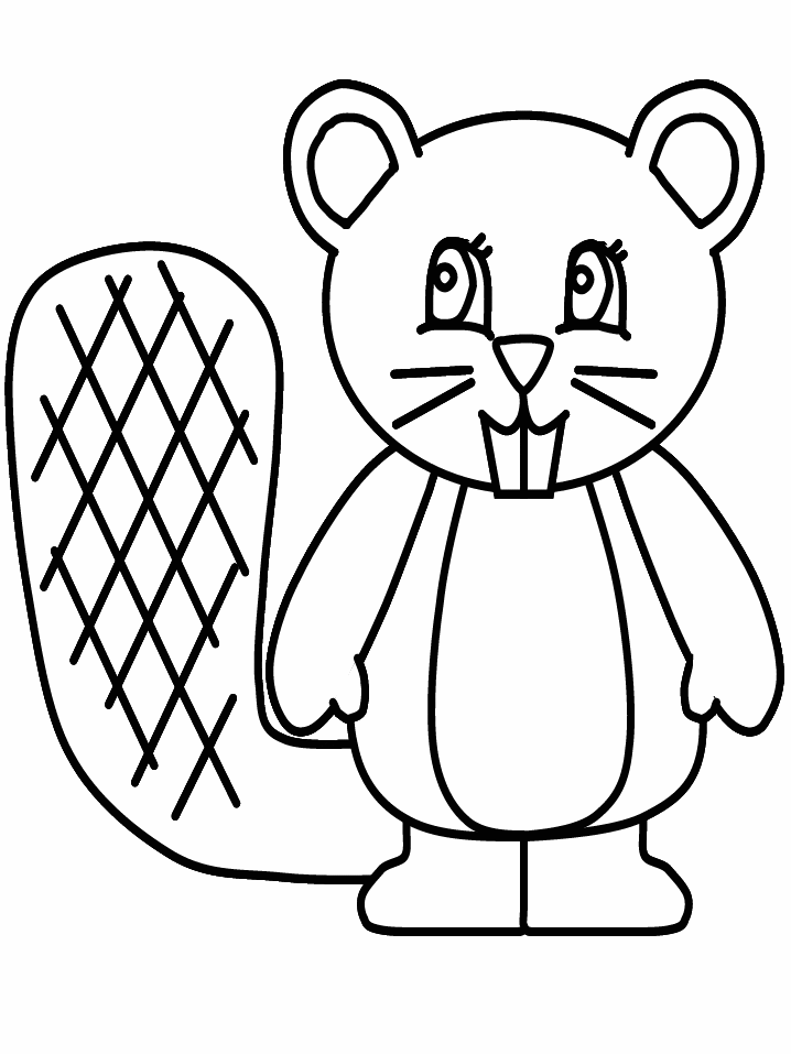 Beaver Coloring Page Printable