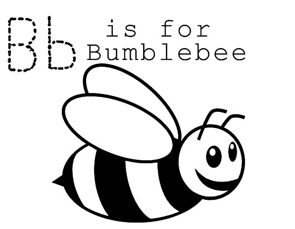 Bee Coloring Page B
