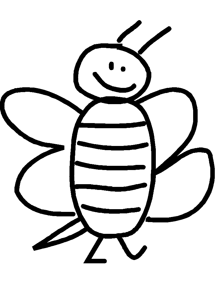 Honey Bee Coloring Page