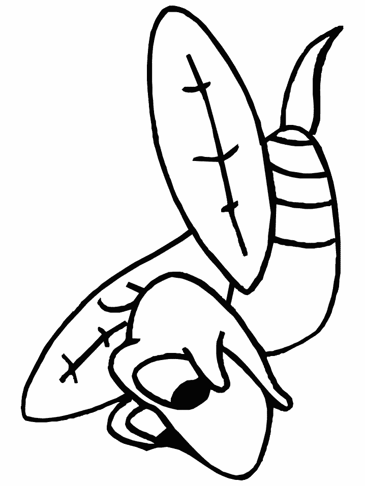 Flying Bee Coloring Pages
