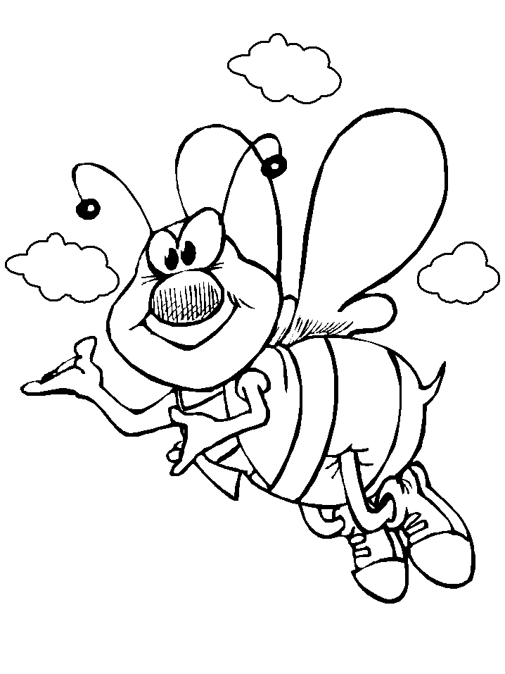 Coloring Pages Bee