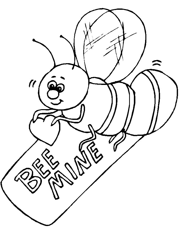 Bee Coloring Page