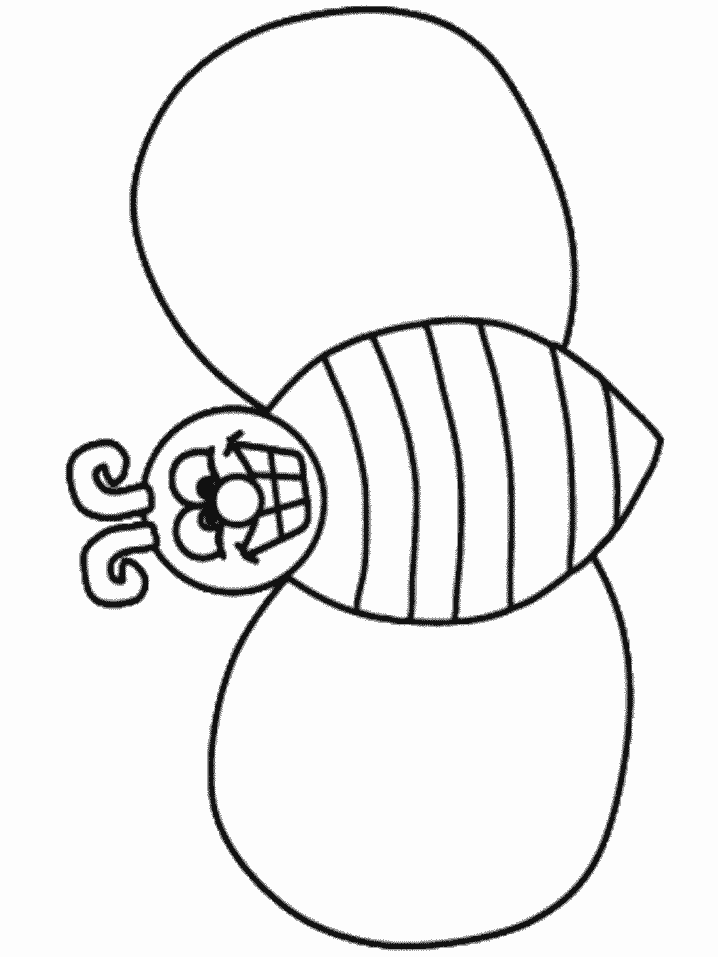 Coloring Pages of a Bee