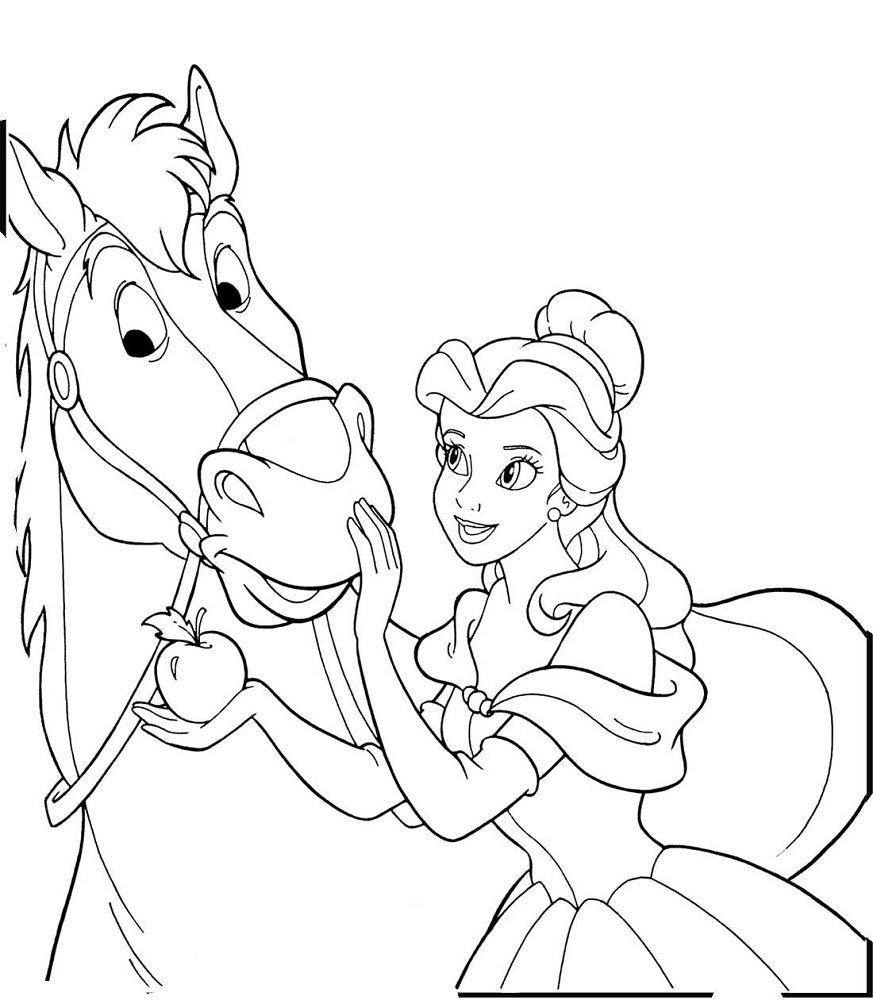 belles horse coloring pages