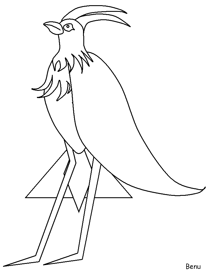 Benu Egypt Coloring Pages