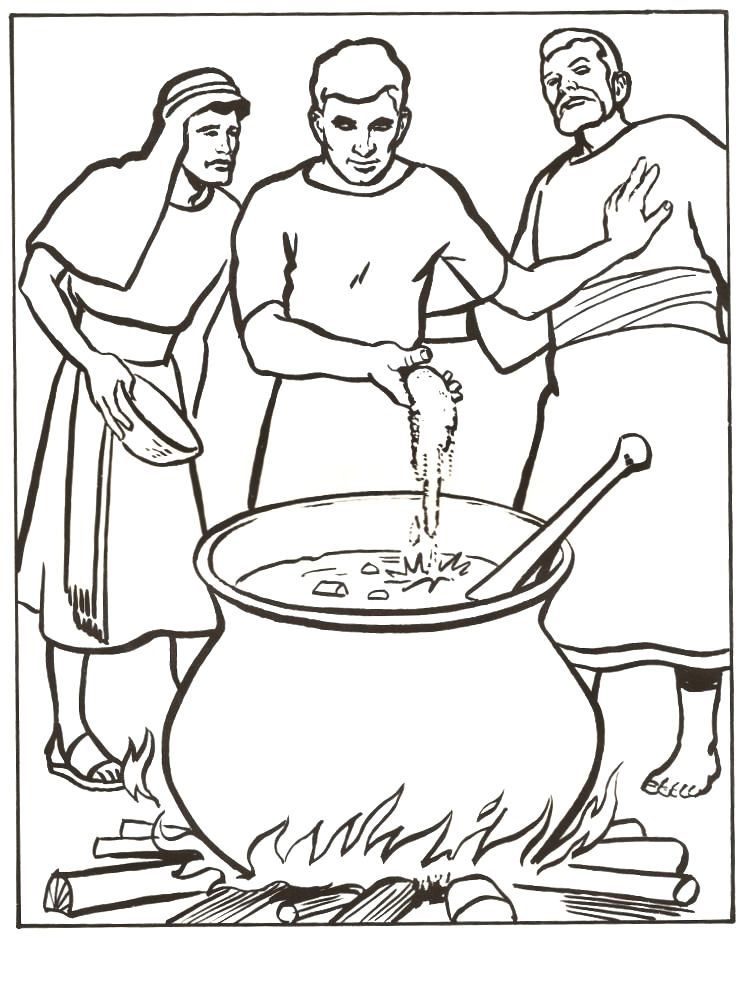 bible coloring pages water fire
