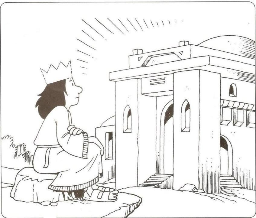 Bible Temple Coloring Page