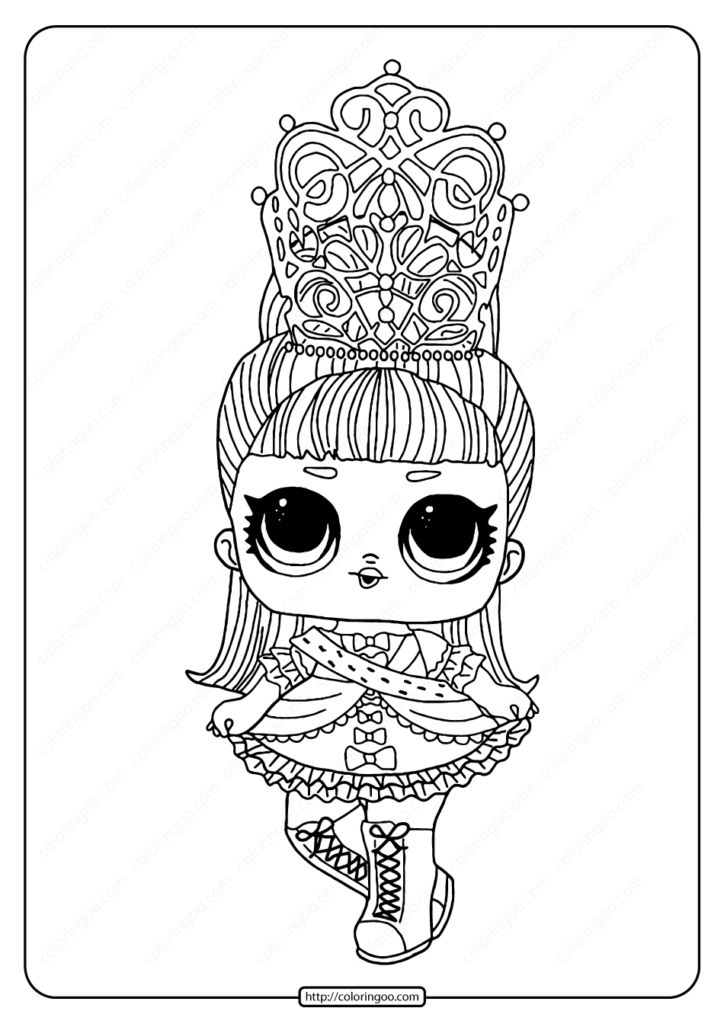 big lol doll coloring pages