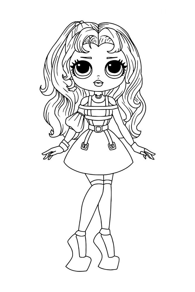 big sister lol doll coloring pages