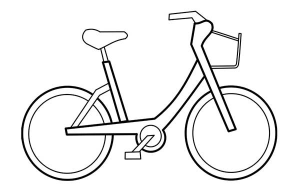 Bike Coloring Page