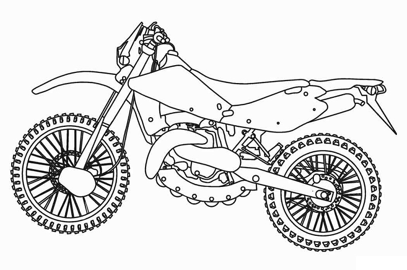 Bike Coloring Pages Printable