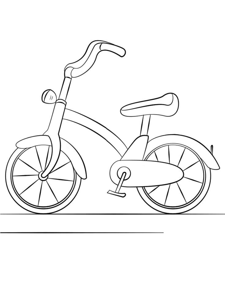 Bike Printable Coloring Pages