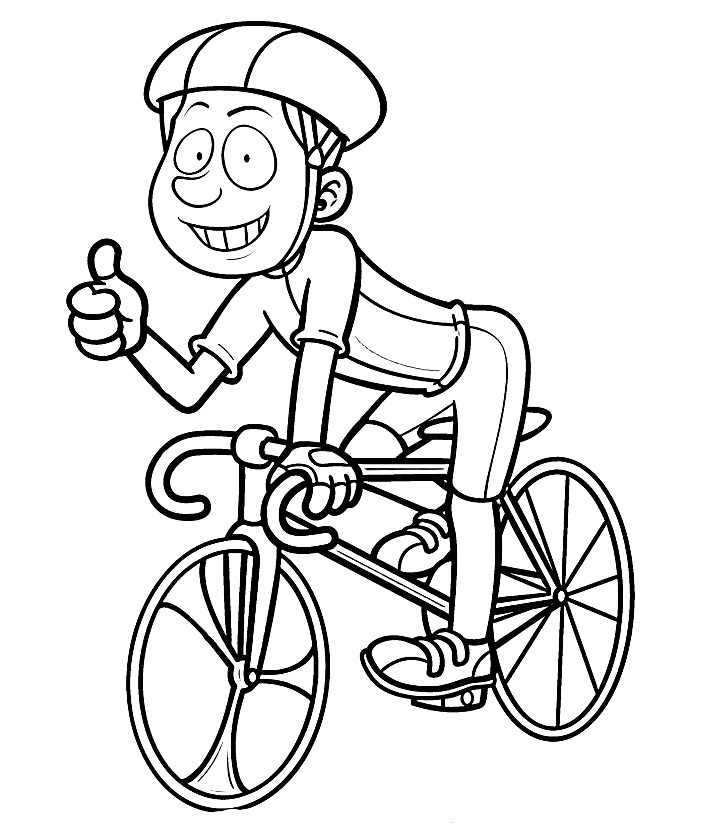 Bike Ride Coloring Page