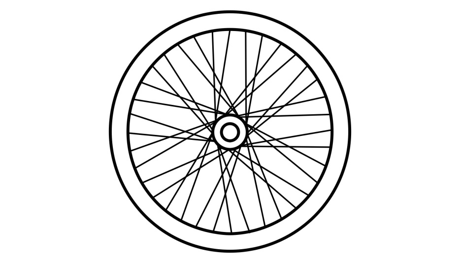 Bike Tire Coloring Page