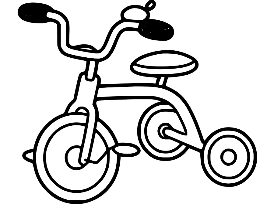 Bike with Bell Coloring Pages