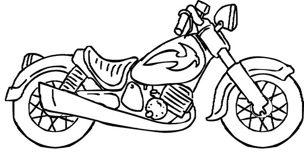 Biker Coloring Pages