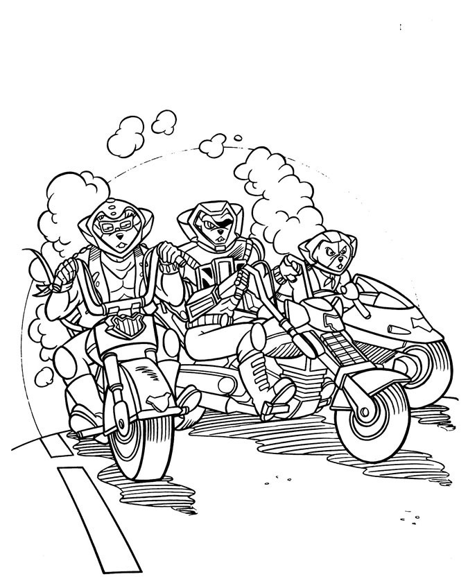 Biker Mice Coloring Pages
