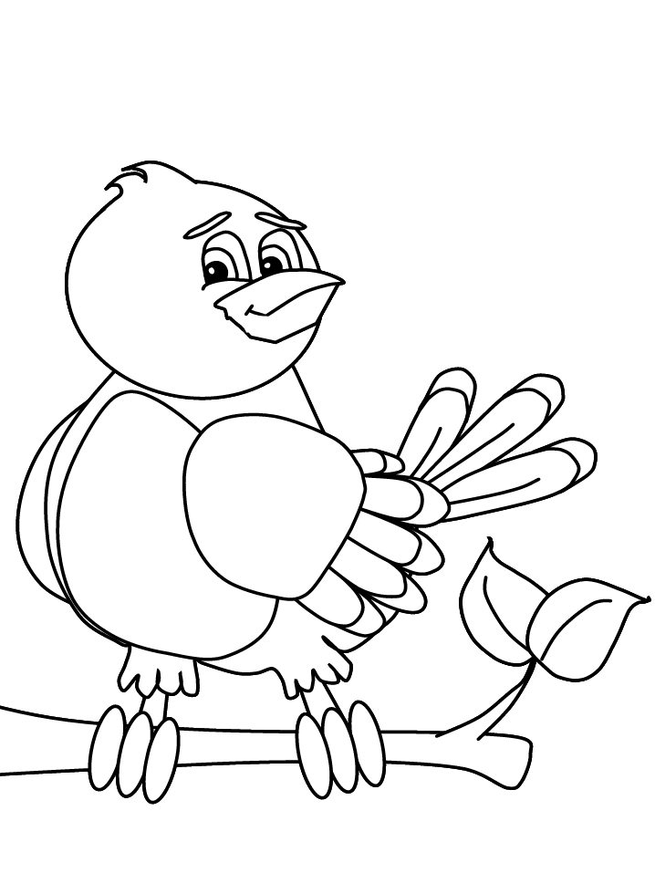 Coloring Page of Bird