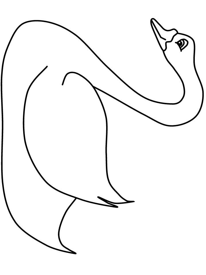 Swan coloring page