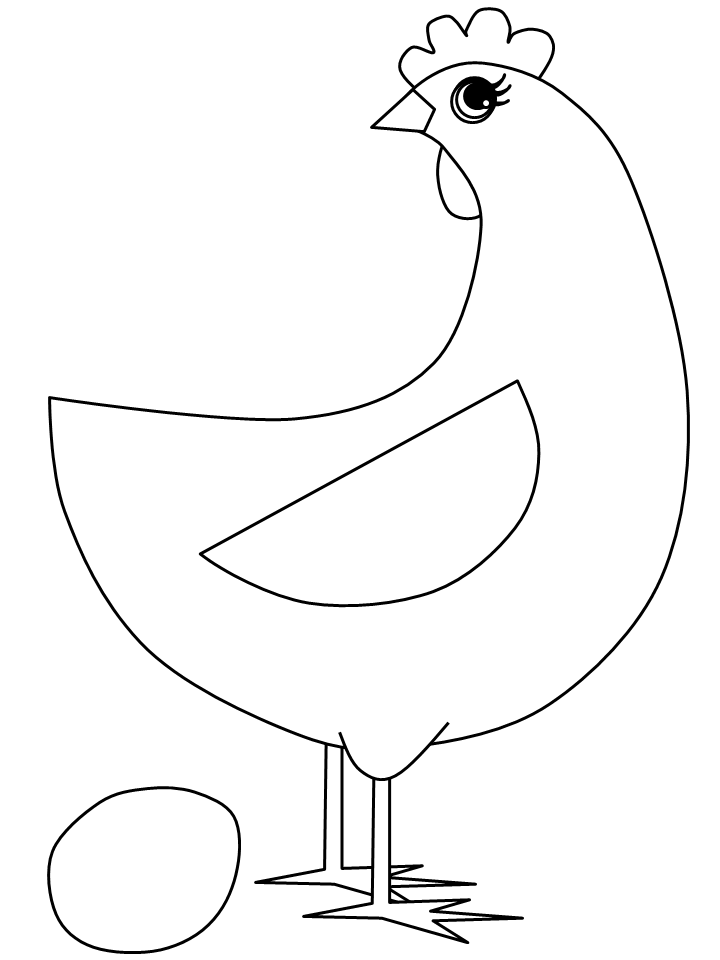 Chicken Coloring Pages