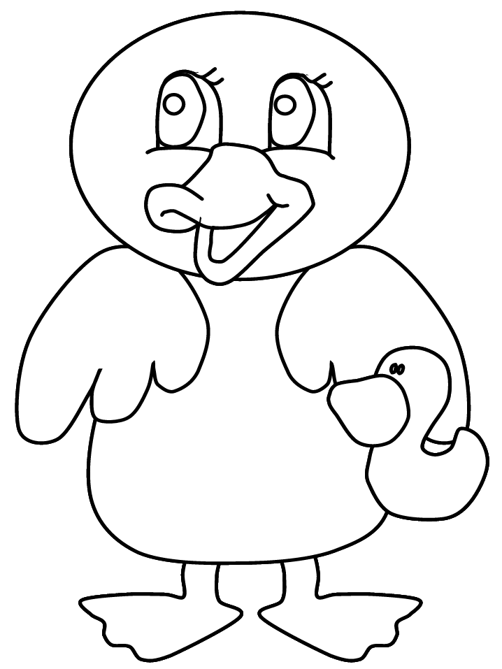 Cartoon Duck coloring pages