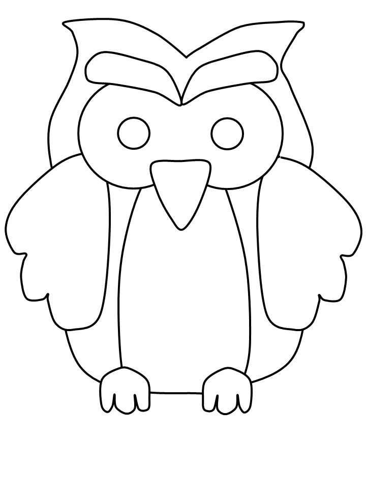 Coloring Pages of An Owl