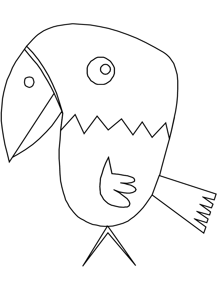 Birds Parrot Animals Coloring Pages