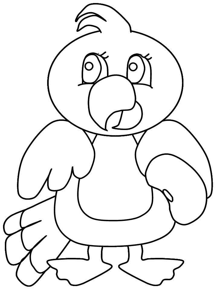 Coloring Pages Parrot