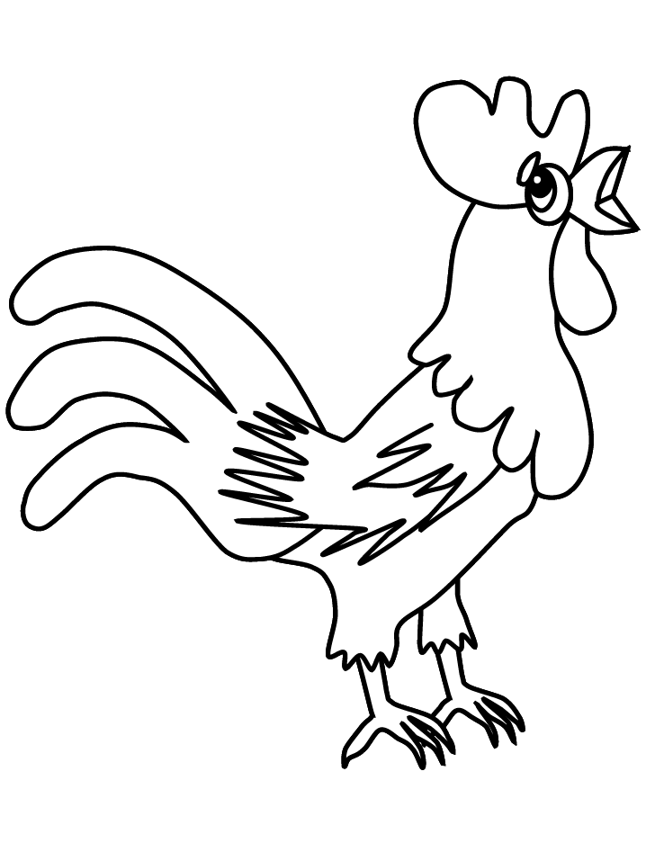 Free Rooster Coloring Pages