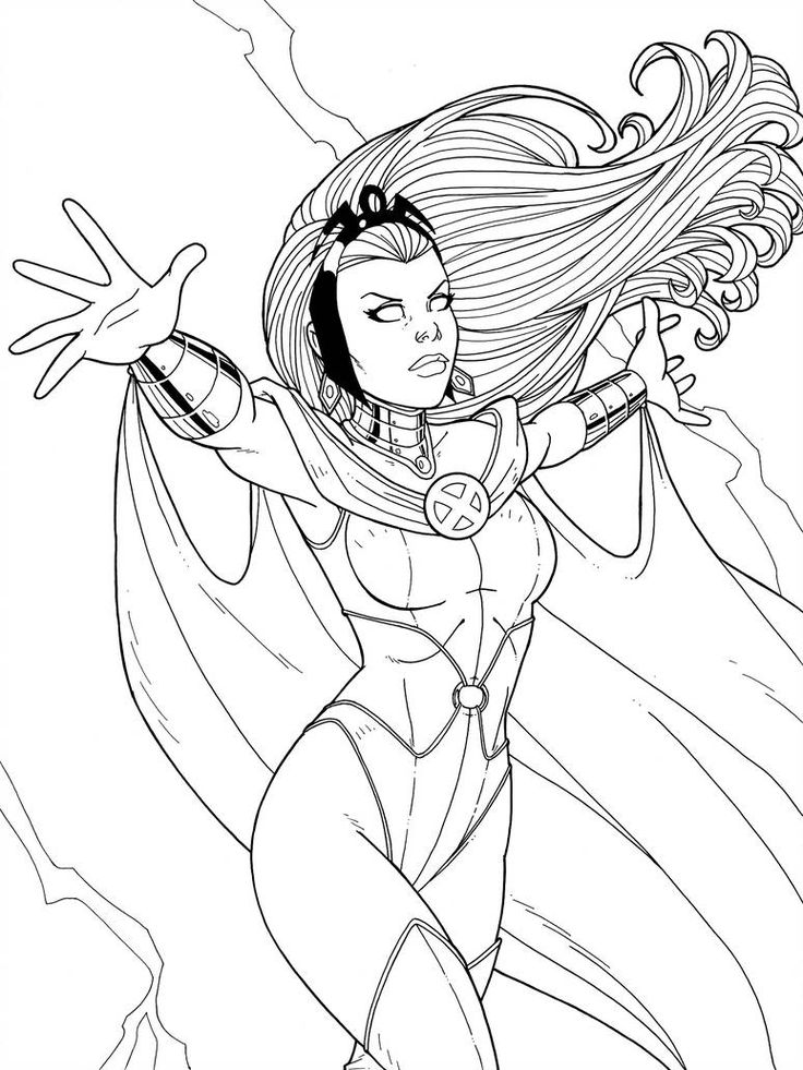 Black Female Super Hero Coloring Pages