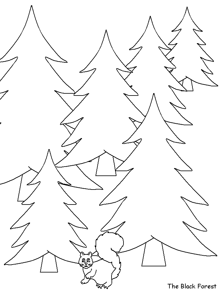Black Forest Germany Coloring Pages