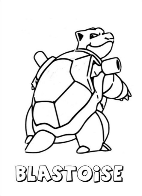 Blastoise Pokemon Coloring Page